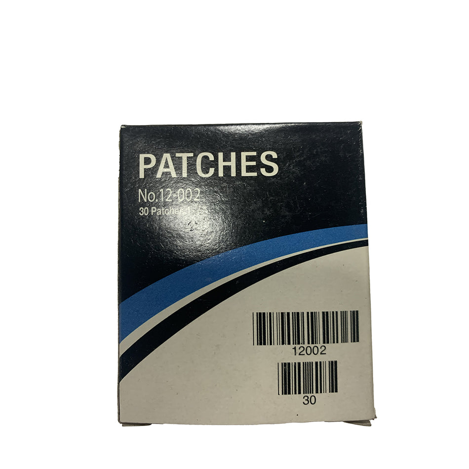 EMPLÂTRES RONDES POUR CHAMBRE À AIR DE PNEU PATCH RUBBER 2" - 30/BOITE