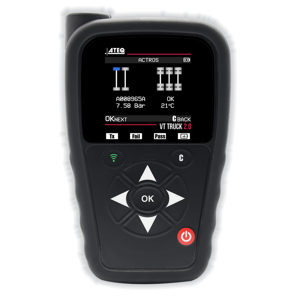 OUTILS TPMS ATEQ VT TRUCK 2.0 POUR POIDS LOURDS ET VÉHICULES UTILITAIRES