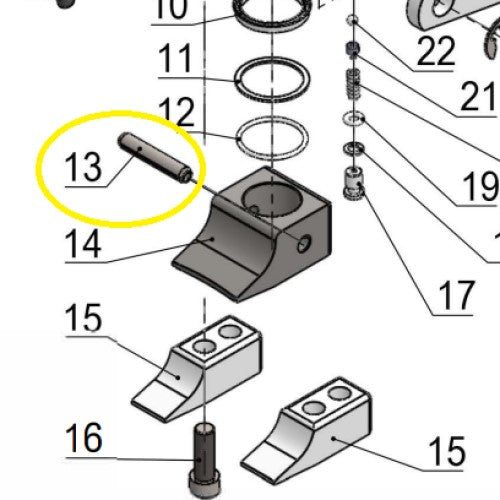 GOUPILLE-RESSORT FENDUE (ROLL PIN) ESCO 10613