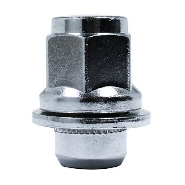 NOIX CHROMÉE FERMÉE 12 X 1.50 X 21MM (13/16") STYLE OEM TOYOTA (36.5MM LONG)