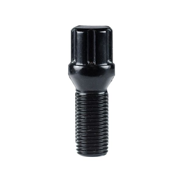 NOIX CHROMÉE UNIVERSELLE NOIRE STYLE LUG 6-SPLINE X 14 X 1.25 (30MM LONG)