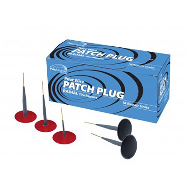 EMPLÂTRES D'INSERTION POUR PNEU PATCH RUBBER 1/4" - 18/BOITE