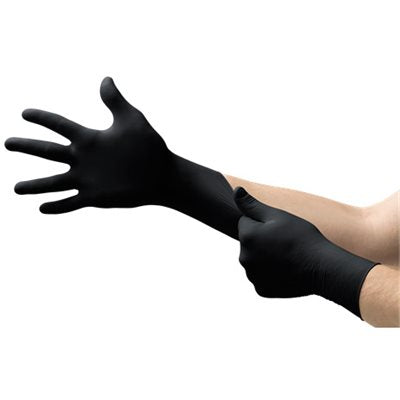 GANTS EN NITRILE NOIR RÉSISTANT 5MIL X-LARGE (100/BOITE)