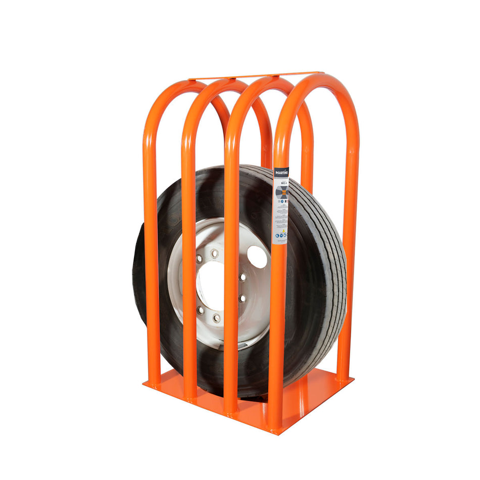 CAGE DE GONFLAGE SÉCURITAIRE POUR PNEUS 4 BARRES