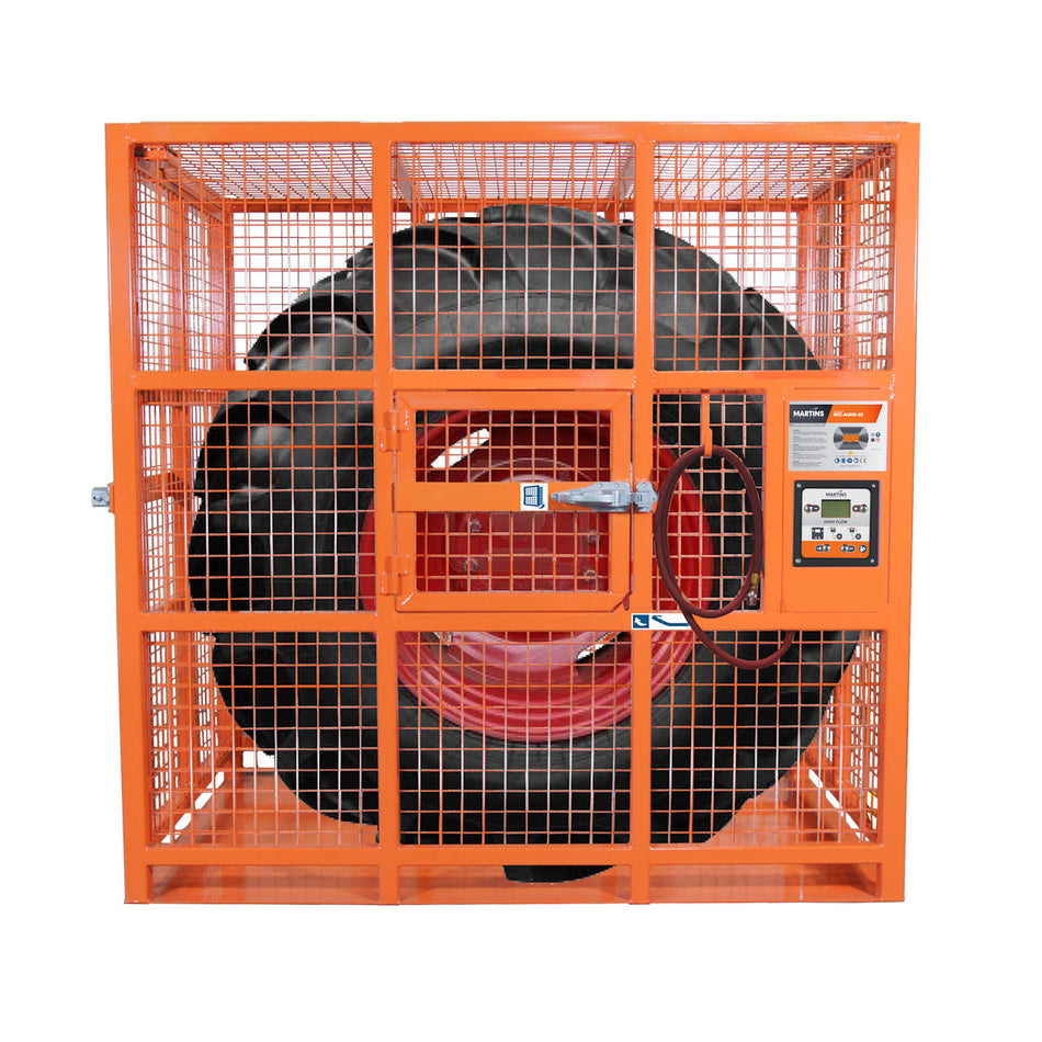 CAGE DE GONFLAGE SÉCURITAIRE AUTOMATIQUE HD POUR PNEUS PL 82"