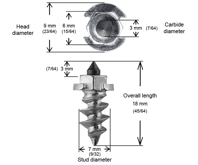 CRAMPONS D'ÉPAULEMENT VISSABLES iGRIP 15MM R - 1000/BOITE