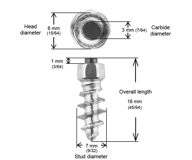 CRAMPONS VISSABLES iGRIP 18MM - 150/BOITE