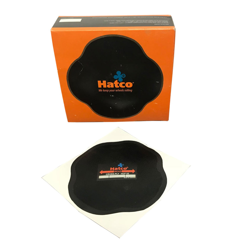 EMPLÂTRES CONVENTIONNELS POUR PNEU HATCO 4" (2 PLIS) - 10/BOITE (1004103)