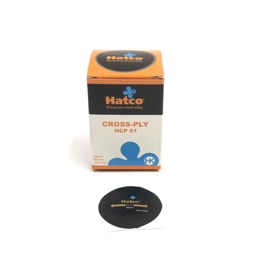 EMPLÂTRES CONVENTIONNELS POUR PNEU HATCO 2-3/8" (1 PLI) - 30/BOITE (1004101)