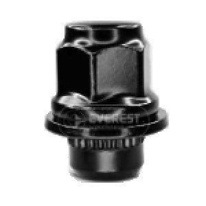 NOIX CHROMÉE NOIRE 12 X 1.25 X 21MM STYLE OEM NISSAN (36.5MM LONG)