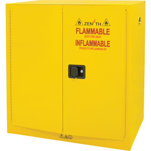 ARMOIRE POUR PRODUITS INFLAMMABLES 30 GALLONS, 2 PORTES