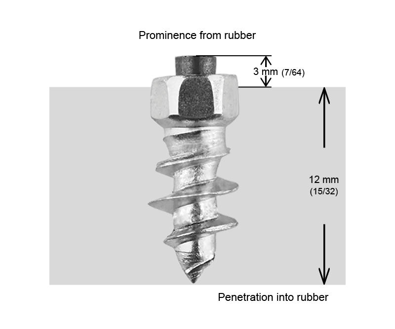 CRAMPONS VISSABLES iGRIP 15MM - 100/BOITE